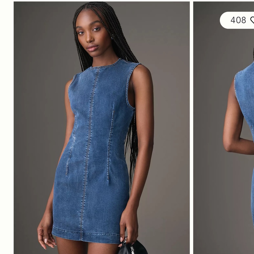 Reformation Blue Denim Mini Dress